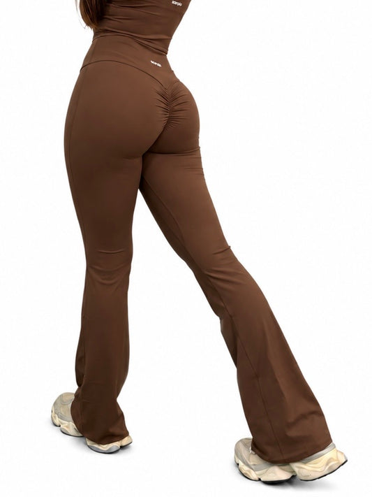 LEGGING FLARE MARRÓN