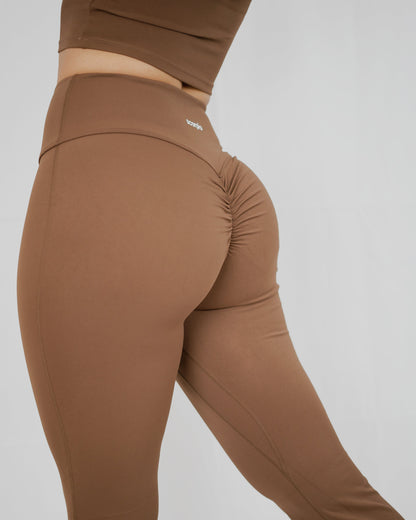 LEGGING FLARE MARRÓN